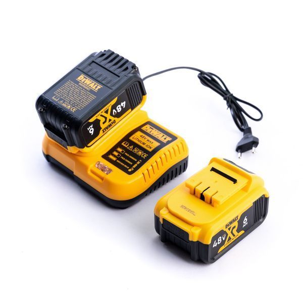 Акумуляторний ударний дриль-шуруповерт DeWalt  (48V, 6AH) Безщітковий із великим набором Деволт 52354 фото