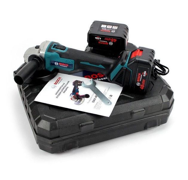 Акумуляторна болгарка Bosch (48V, 125 мм) Потужна кутова шліфмашина Бош 48v 125 мм 1002941212 фото