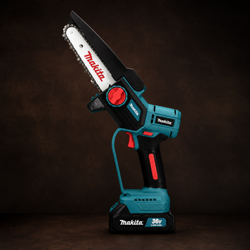 Безщіткова акумуляторна пила Makita 15 см 36V Пила Макіта з індикатором і автоматичним мастилом | Гальмо ланцюга: - є | Час спрацьовування гальма ланцюга: - 0,2 сек. | Об'єм оливного бака: - 75 мл. | Автоматичне змащення ланцюга: є, Гарантія 3 роки 56233-2 фото