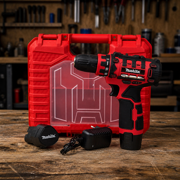 Акумуляторний дриль-шурупокрут Makita RED (12V, 3AH) Надійний компактний шурупокрут Макіта | Кількість позицій регулювання крутного моменту: 18; | Акумулятор (літій-іонний): 12 В / 3 Ач; | Час заряджання: 60 хв; | Вага: 1 кг;, Гарантія 3 роки 126325-2 фото