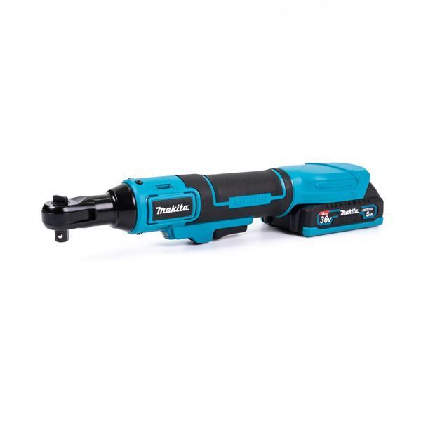 Угловой аккумуляторный гайковерт трещотка Makita 36V 5Ah бесщеточный 123133 фото