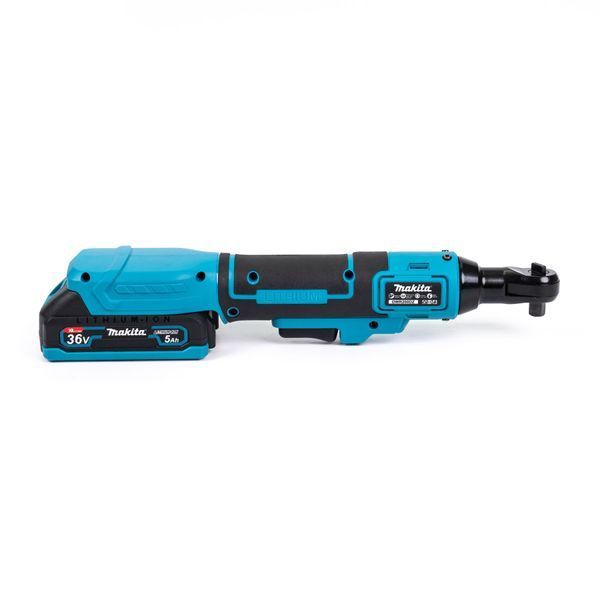 Угловой аккумуляторный гайковерт трещотка Makita 36V 5Ah бесщеточный 123133 фото