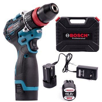 Безщітковий акумуляторний шурупокрут Bosch (16,8V 3 Ah) Компактний шурупокрут Бош з 2 АКБ у кейсі 12387 фото