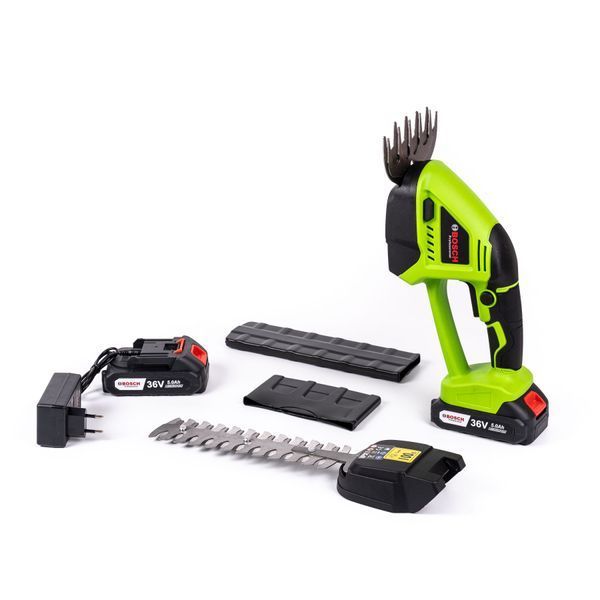 Аккумуляторные ножницы-кусторез Bosch EasyShear 36 (36V, 5Ah) Садовые АКБ ножницы Бош для травы и кустов 12397 фото