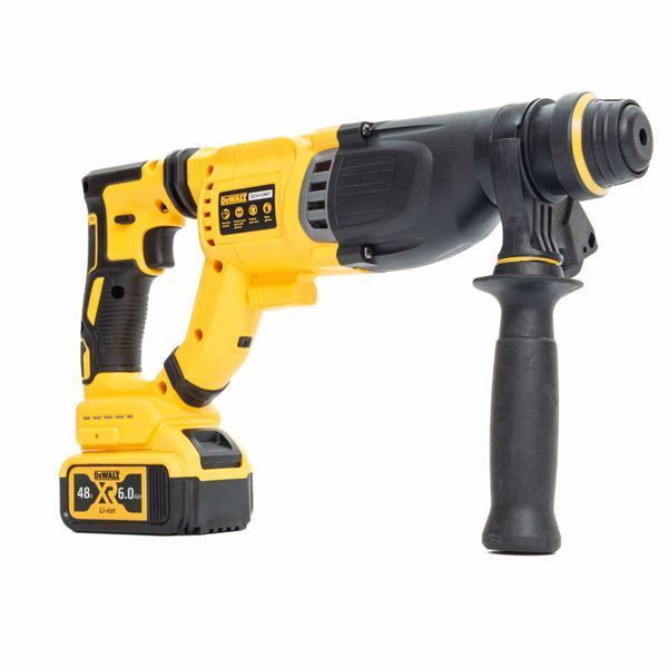 Безщітковий акумуляторний перфоратор DeWalt (48V, 6 AH) Трирежимний перфоратор Деволт з 2 АКБ | Макс. діаметр отвори в деревині: - 30 мм | Тип живлення: - акумулятор (літій-іонний): - 48V/6.0Ah | Тип патрона: - SDS-Plus, Гарантія 3 роки 131152-2 фото