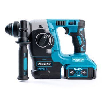 Безщітковий акумуляторний перфоратор Makita (48V, 6AH) Потужний бочковий перфоратор Макіта | Потужність: - 48В | Число обертів: - 0-1300 об/хв | Кількість ударів за хвилину: - 5200 уд./хв. | Сила удару: - 3,3 Дж | Безщітковий: - Так, Гарантия 3 года eb-1063-1 фото