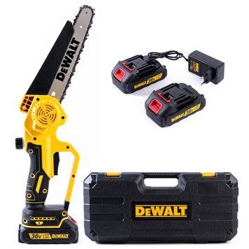 Безщіткова акумуляторна пила DeWalt (36V, 5 Аh) Пила Девольт із 2 АКБ, шиною 20 см у кейсі | Номінальна напруга: 36В | Ємність АКБ: 5,0 А&middot;год | Крок ланцюга: 1/4" | Довжина шини: 20 см | Швидкість обертання ланцюга: 9 м/сек., Гарантія 3 роки eb-1166-1 фото