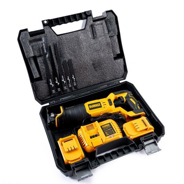 Акумуляторна cабельна пила DeWalt (48V, 6 AH) АКБ ножівка Деволт з індикатором заряду 13524 фото