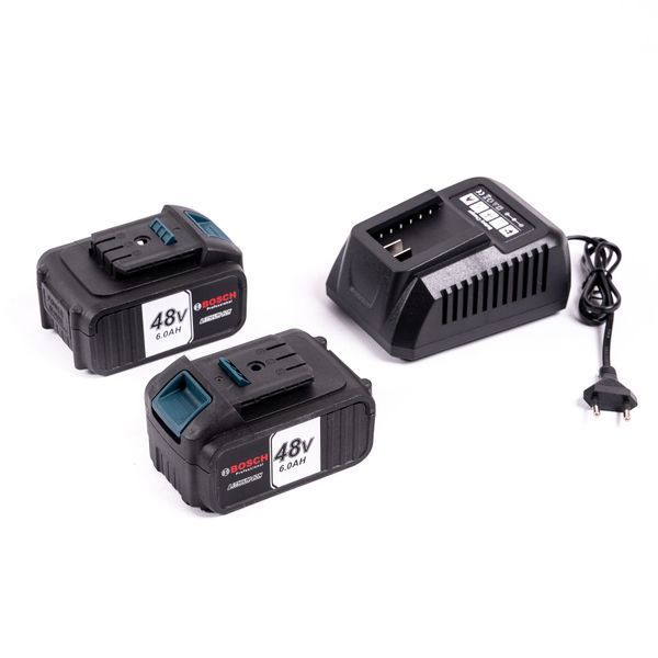 Аккумуляторный набор 2в1 Bosch 48V Гайковерт PRO+Болгарка  48V-10C Бесщеточный АКБ набор Бош 12392 фото