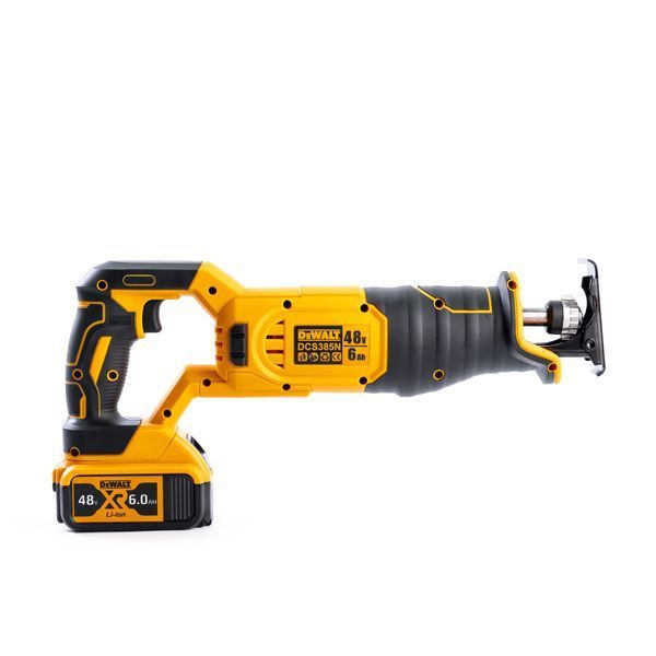 Акумуляторна cабельна пила DeWalt (48V, 6 AH) АКБ ножівка Деволт з індикатором заряду 13524 фото
