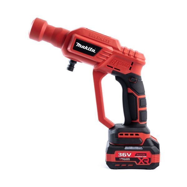 Безщіткова акумуляторна мийка Makita RED ( 36V, 40 БАР) Портативна автомийка Макіта з дисплеєм | Тип двигуна: безщітковий | Потужність 36 В | Макс. тиск: 40 барів | Продуктивність: 6 л/хв | Довжина розпилу: 7-9 метрів. | Вага: 1.6 кг, Гарантія 3 роки 51258-1 фото