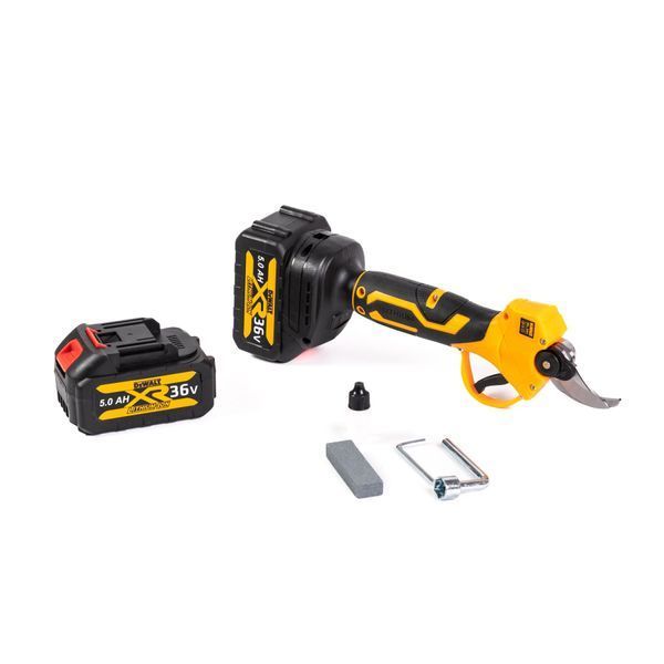 Акумуляторний секатор DeWalt садові ножиці 36V 5Ah 30 мм безщітковий з 2 АКБ 123159 фото