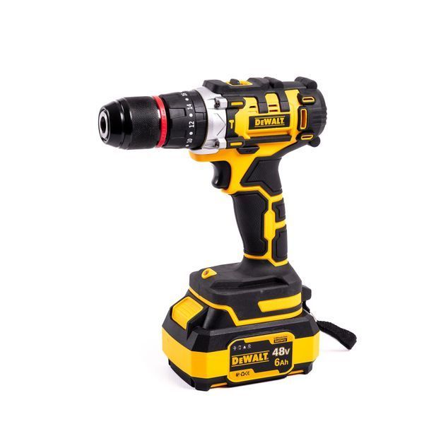 Акумуляторний безщітковий набір DeWalt 2в1 48 V 6 Ah Шурупокрут +Болгарка АКБ набір Деволт 12391 фото