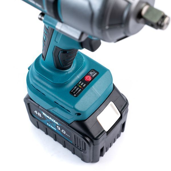 Акумуляторний безщітковий ударний гайковерт Makita 1000Hm (48V, 9AH) з набором головок Макіта 15214 фото