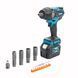 Акумуляторний безщітковий ударний гайковерт Makita 1000Hm (48V, 9AH) з набором головок Макіта 1231 фото 5