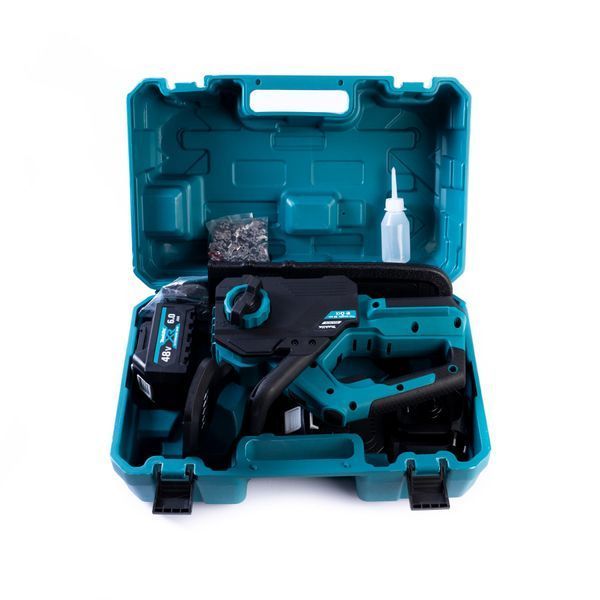 Мощная аккумуляторная пила Makita 48V 6Ah с бесщеточным двигателем и шиной 30 см | Оригинальный товар | Официальная гарантия производителя | Быстрая доставка по Украине | Профессиональный инструмент для дома и бизнеса, Гарантия 3 года 12345-1 фото