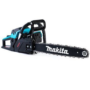 Бензинова ланцюгова пила Makita (4,9 кВт із шиною 45 см) Потужна бензопила Макіта для дров | Автоматична система змащення ланцюга | Надійне гальмо ланцюга та захист від зворотного удару | Легкий і міцний картер із магнієвого сплаву, Гарантія 3 роки eb-1116-2 фото