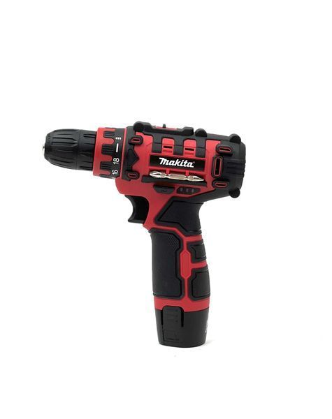 Акумуляторний дриль-шурупокрут Makita RED (12V, 3AH) Надійний компактний шурупокрут Макіта | Кількість позицій регулювання крутного моменту: 18; | Акумулятор (літій-іонний): 12 В / 3 Ач; | Час заряджання: 60 хв; | Вага: 1 кг;, Гарантия 3 года eb-1036-2 фото