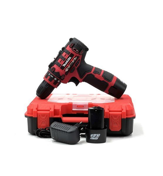 Акумуляторний дриль-шурупокрут Makita RED (12V, 3AH) Надійний компактний шурупокрут Макіта | Кількість позицій регулювання крутного моменту: 18; | Акумулятор (літій-іонний): 12 В / 3 Ач; | Час заряджання: 60 хв; | Вага: 1 кг;, Гарантия 3 года eb-1036-2 фото