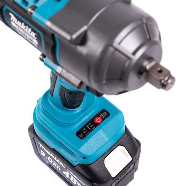 Акумуляторний гайковерт безщітковий ударний Makita 1000Hm (48V, 9AH) з набором головок Макіта | Підсвітка робочої зони: є | Індикатор заряду: є | Реверс: є | Кількість режимів роботи: 3 | Час заряджання: 1,5 година | Вага: 3 кг, Гарантия 3 года eb-1189-2 фото