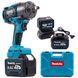 Акумуляторний гайковерт безщітковий ударний Makita 1000Hm (48V, 9AH) з набором головок Макіта | Підсвітка робочої зони: є | Індикатор заряду: є | Реверс: є | Кількість режимів роботи: 3 | Час заряджання: 1,5 година | Вага: 3 кг, Гарантия 3 года eb-1189-2 фото 1