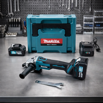 Бесщеточная аккумуляторная болгарка Makita (48V, 6 А/ч) Угловая шлифмашина Макита с двумя АКБ | Аккумулятор (литий-ионный): - 48V/6.0Ah | Тип двигателя: - бесщеточный | Быстросъемное крепление кожуха: - да | Блокировка шпинделя: - да, Гарантия 3 года 163325-1 фото