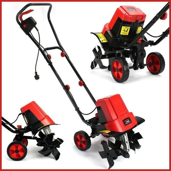 Потужний електрокультиватор Honda 2000W для обробки ґрунту TC | Потужний електродвигун 2.0 кВт | Офіційна гарантія виробника | Швидка доставка по Україні | Професійний інструмент для дому та бізнесу | Товар в наявності на складі, Гарантія 3 роки 52489-2 фото