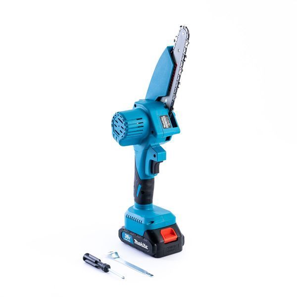 Набір Makita 3в1 ( 36 V 5 Ah) Мініпила +Секатор +телескопічна штанга 3 м Висоторіз Макіта | Натягування ланцюга: ключова | Об'єм оливного бака: 75 мл | Автоматичне змащення ланцюга: є | Вага: 1.2 кг | Крок ланцюга: 1/4", Гарантия 3 года eb-1121-2 фото
