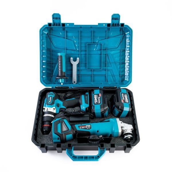 Безщітковий акумуляторний набір Makita 2в1 48 V 6 Ah (Ударний шуруповерт+Болгарка) Макіта 12321 фото