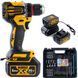 Акумуляторний безщітковий шуруповерт DeWalt 36V 6Ah дриль з набором інструментів 12325 фото 1