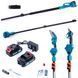 Набір Makita 3в1 ( 36 V 5 Ah) Мініпила +Секатор +телескопічна штанга 3 м Висоторіз Макіта | Натягування ланцюга: ключова | Об'єм оливного бака: 75 мл | Автоматичне змащення ланцюга: є | Вага: 1.2 кг | Крок ланцюга: 1/4", Гарантия 3 года eb-1121-2 фото 2
