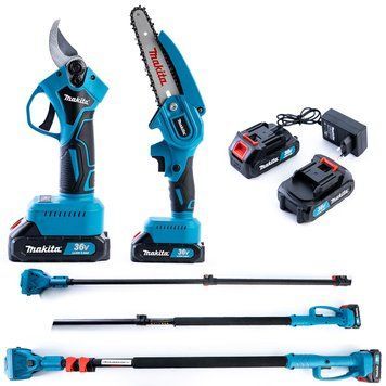 Набір Makita 3в1 ( 36 V 5 Ah) Мініпила +Секатор +телескопічна штанга 3 м Висоторіз Макіта 12314 фото