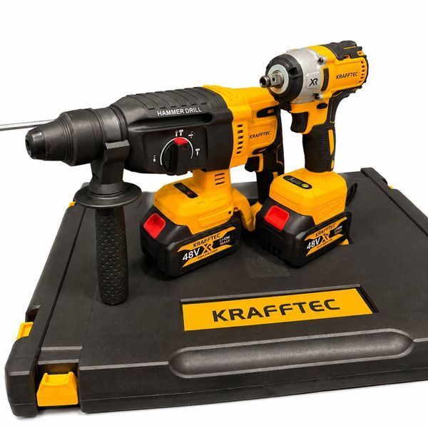 Набор инструментов Krafftec 6в1 48V &mdash; шесть профессиональных инструментов в одном комплекте 2345678163 фото