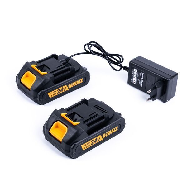 Акумуляторна шабельна пила DeWalt (24V, 5 Ah) АКБ електроножівка Деволт для дерева та металу 123111 фото
