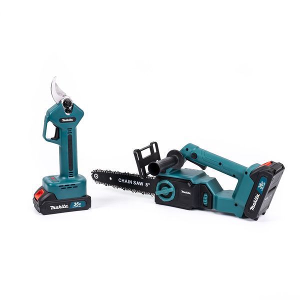 Аккумуляторный набор бесщеточный Makita 2в1 (секатор + пила 20 см) 36V 2 АКБ | Оригинальный товар | Официальная гарантия производителя | Быстрая доставка по Украине | Профессиональный инструмент для дома и бизнеса, Гарантия 3 года 123132-1 фото