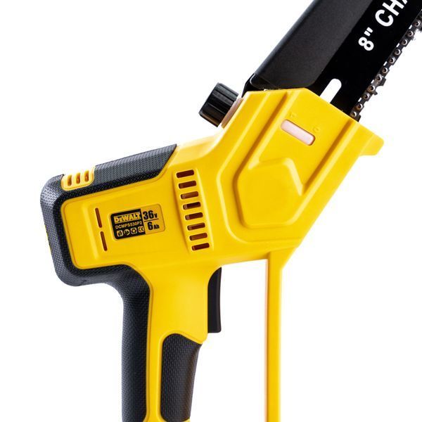 Безщіткова акумуляторна пила DeWalt (36V,6AH) 20 см Мініпила девольт з автоматичним мастилом | Тип двигуна: - безщітковий | Номінальна напруга: - 36В | Ємність АКБ: - 6,0 А&middot;год | Крок ланцюга: - 1/4" | Довжина шини: - 20 см., Гарантія 3 роки 554103-1 фото