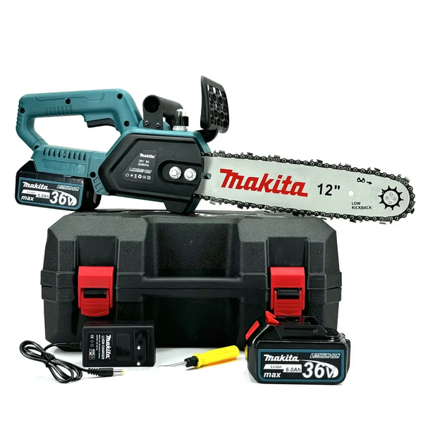 Аккумуляторная цепная пила Makita 36V 6Ah - шина 30 см, автосмена цепи 123140 фото