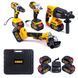 Аккумуляторный набор DeWalt 4в1 48V ( 4 АКБ+ Шуруповерт+ Перфоратор+ Болгарка+Гайковерт ) АКБ набор Девольт 12371 фото 3
