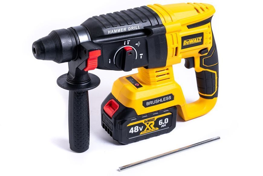 Аккумуляторный набор DeWalt 4в1 48V ( 4 АКБ+ Шуруповерт+ Перфоратор+ Болгарка+Гайковерт ) АКБ набор Девольт 12371 фото