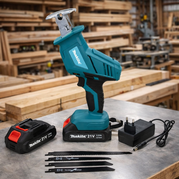 Аккумуляторная сабельная пила Makita (21V 5.0Ah). АКБ ножовка Макита | Тип пилы: Сабельная | Питание: Аккумулятор | Число оборотов на холостом ходу: 3000 об/мин | Глубина пропила в дереве: 255 мм | Глубина пропила в метале: 130 мм, Гарантия 3 года 12378-1 фото
