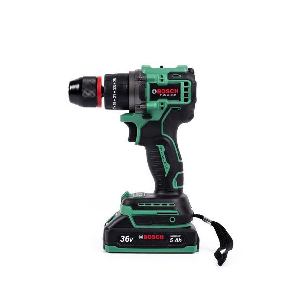 Ударный аккумуляторный шуруповерт Bosch EasyDrill 3600 (36V, 5Ah) Бесщеточный дрель-шуруповерт Бош с набором | Ударный механизм: Выдает до 36 000 ударов в минуту , что обеспечивает уверенное сверление в бетоне и кирпиче ., Гарантия 3 года 123116-1 фото