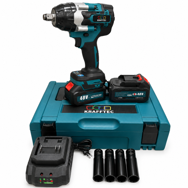 Гайковерт Krafftec PRO 1500 Нм 48V &mdash; максимальна потужність для складних робіт 2345678196 фото
