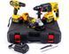 Набір акумуляторний DeWalt 3в1 48 V (Шурупокрут +Перфоратор +Болгарка) АКБ набір Деволт 12370 фото 3