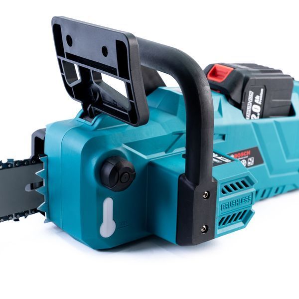 Акумуляторна ланцюгова пила Bosch (48V, 12 A/h) Безщіткова АКБ пила Бош шина 45 см для дров 12368 фото