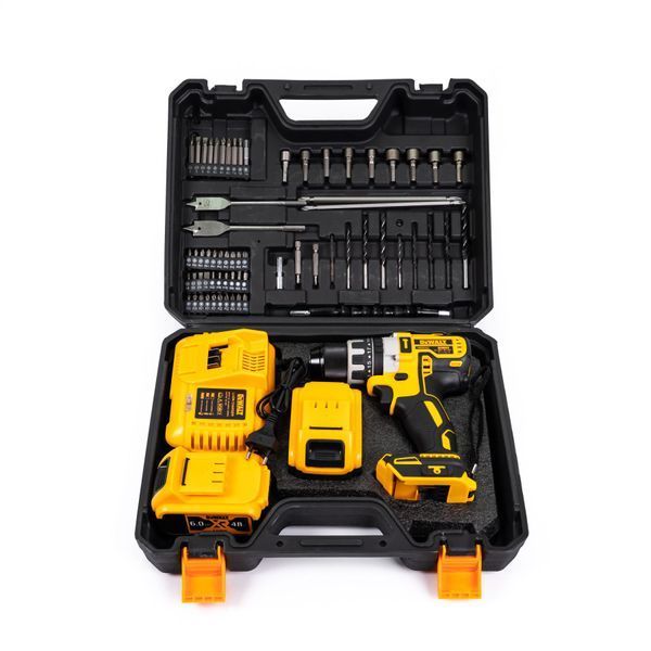 Потужний безщітковий шуруповерт DeWalt 48V 6Ah з великим набором | Оригінальний товар | Офіційна гарантія виробника | Швидка доставка по Україні | Професійний інструмент для дому та бізнесу | Товар в наявності на складі, Гарантія 3 роки 123135-1 фото