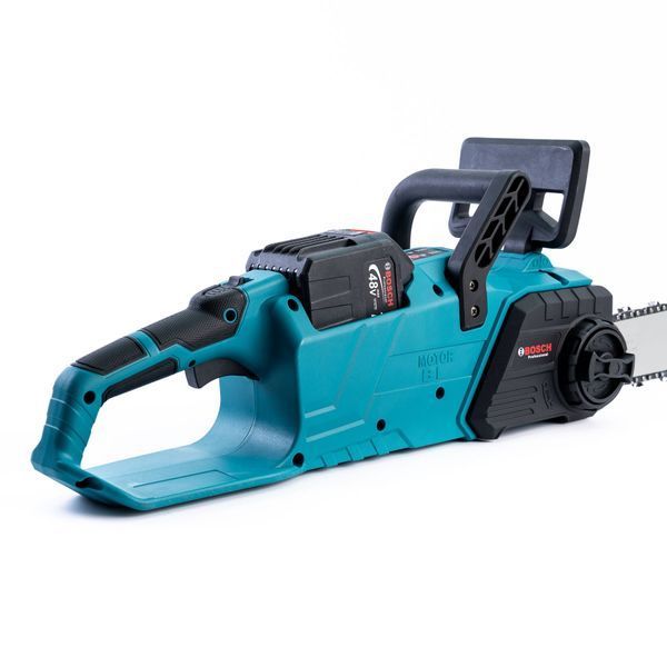 Акумуляторна ланцюгова пила Bosch (48V, 12 A/h) Безщіткова АКБ пила Бош шина 45 см для дров 12368 фото