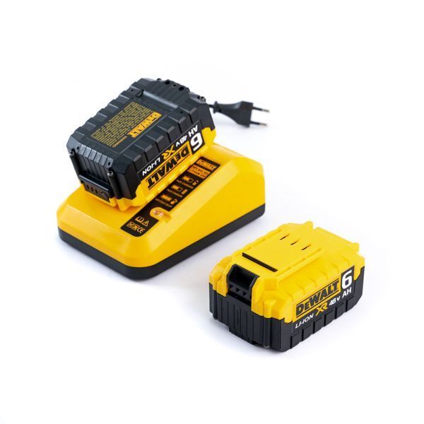 Безщіткова акумуляторна болгарка DeWalt  (48V, 6AH) Кутова шліфувальна машина Девольт 125 мм 416888 фото
