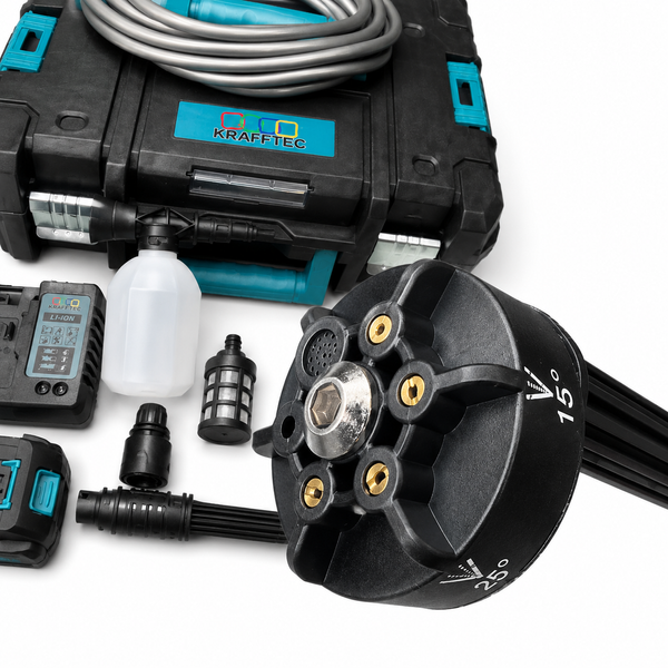 Бесщёточная аккумуляторная мойка Krafftec 48V 6Ah &mdash; профессиональная очистка без проводов 22365 фото