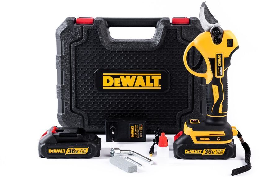 Секатор акумуляторний DeWalt  (36V, 5Ah) Безщітковий АКБ секатор Девольт для гілок і кущів 12366 фото