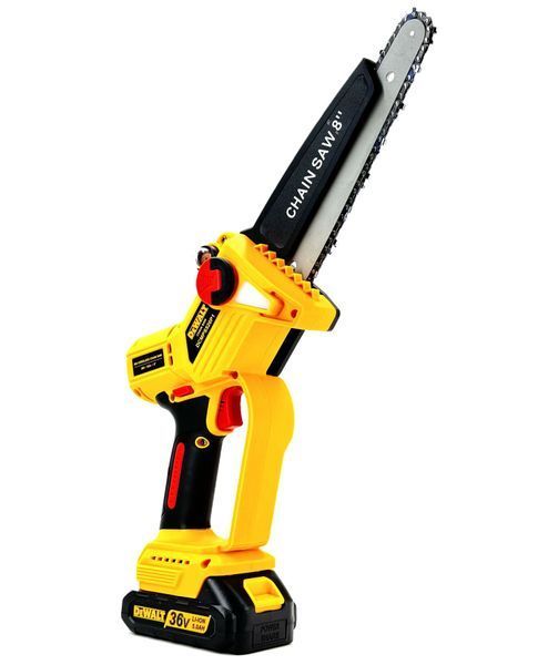 Бесщеточная аккумуляторная мини-пила DeWalt  (36V,5AH) 20см Пила девольт с автоматической смазкой 55183 фото